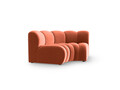Modul pentru canapea, 1 loc, Lupine-44, Micadoni Home, 185x95x70 cm, catifea, corai