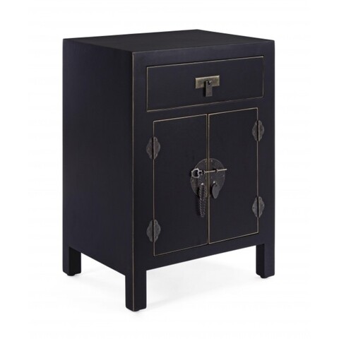Bufet inferior, pechino, bizzotto, 45x34x66 cm, mdf, negru