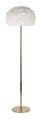 Lampadar Feathers Slim, Mauro Ferretti, 1 x E27, 40W, 43x170 cm, fier, alb/auriu