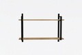 Raft de perete, Asse Home, Abat, 90x60x22 cm, Maro