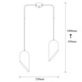 Lustra, Opviq, 892OPV1549, Metal, Negru