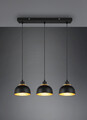 Lustra Punch, RL, 74x18x150 cm, 40W, 3x E27, metal, negru mat