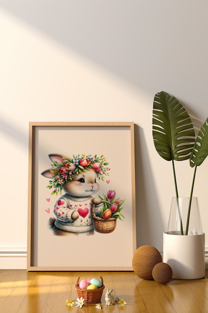 Tablou decorativ, Arteastermodel30-3348, Vopsea: 100% MDF (grosime: 2,7 mm), Multicolor - view 2
