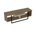 Comoda TV, Zena Home, Asal (120), PAL, Alb / Negru / Stejar
