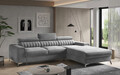 Coltar extensibil dreapta 3 locuri ELTAP, RT-04SO, Grayson, 278x205x92 cm, lemn/poliester, gri