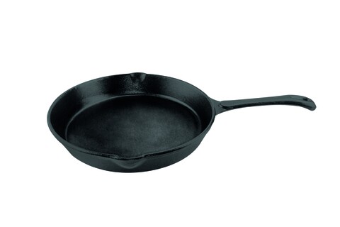 Tigaie din fonta pura Cooking by Heinner, 25.5x4.5 cm, negru