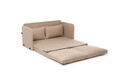 Canapea extensibilă cu 2 locuri, Futon, 859FTN2891, Metal , Bej