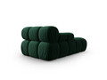 Sezlong living stanga 1 loc, Bellis-51, Micadoni Home, 155x94x70 cm, catifea, verde bottle