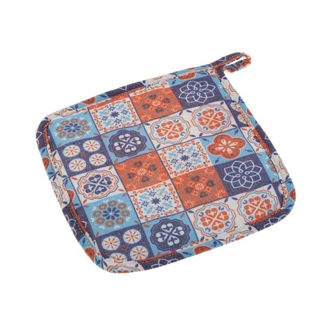 Suport pentru vase fierbinti Mandala Orange, Versa, 20 x 20 cm, textil