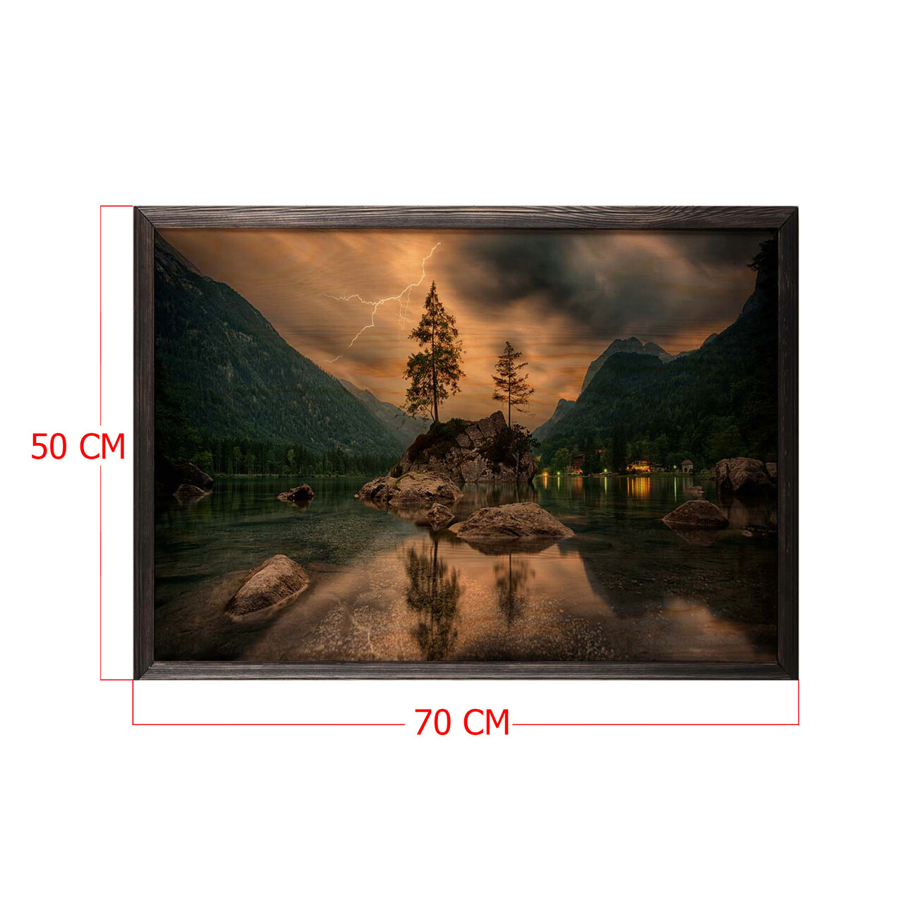 Tablou decorativ, Nature XL, Lemn, Lemn, Multicolor