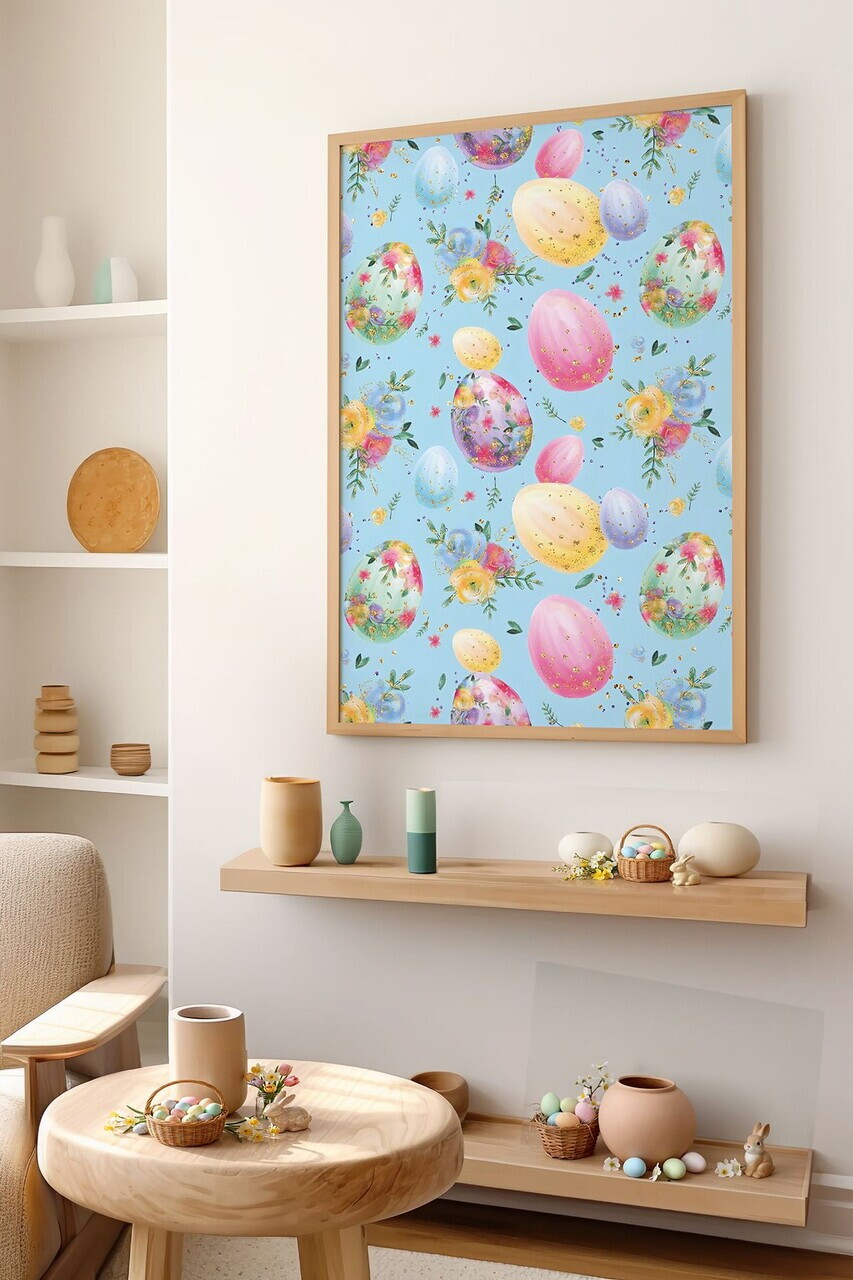 Tablou decorativ, Arteastermodel15-3348, MDF, Multicolor
