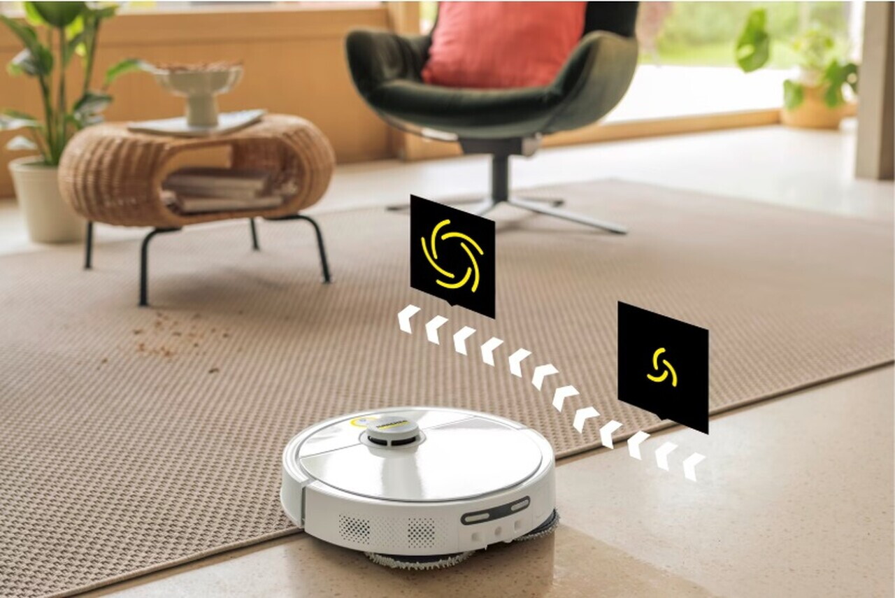 Aspirator robot cu spalare cu discuri rotative RVM 4 Comfort Extra, Karcher, alb/negru — imaginea 5