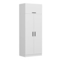 Dulap pentru haine, Minerva, Kale White, 90x235x52 cm, PAL, Alb