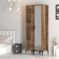 Dulap pentru haine, Hommy Craft, Kumsal PR, 80x47.5x201.4 cm, PAL, Maro