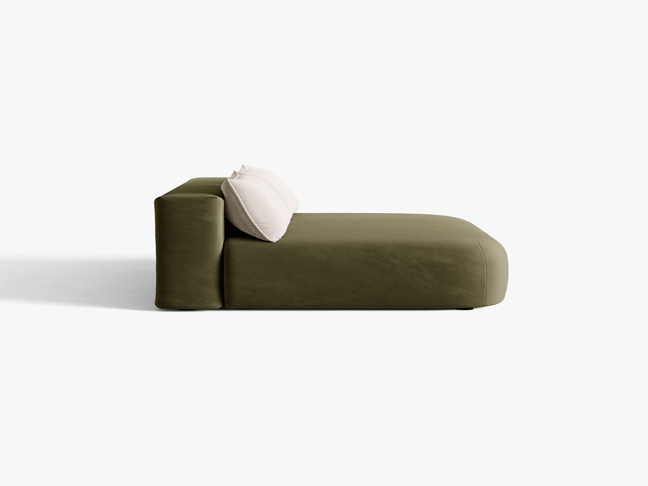 Canapea extensibila 3 locuri, Hena, Micadoni Home, 205x112x85 cm, catifea, verde — imaginea 5