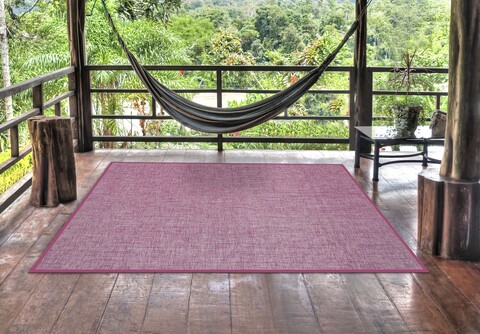 Covor pentru interior - exterior, Bios Liso, 170 x 240 cm, 100% PVC, fuchsia