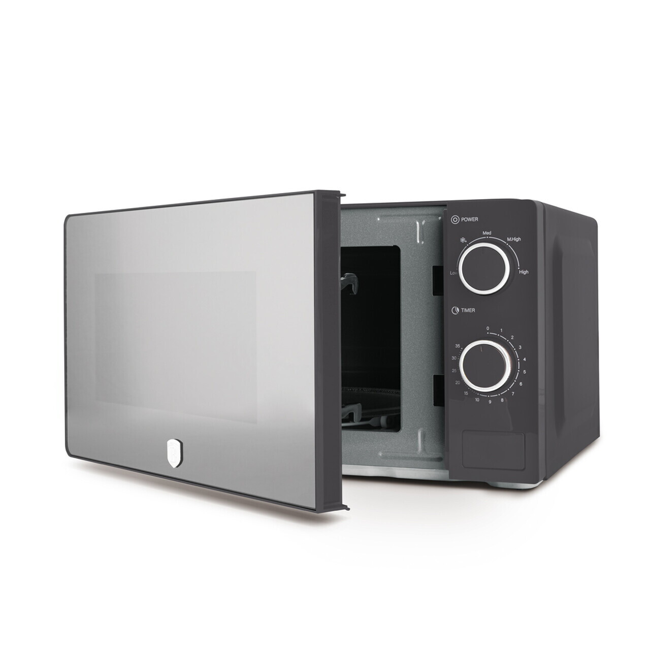 Cuptor cu microunde Berlinger Haus, Anthracite, 1100W, 20L, 44.5x24.2x32.5 cm, antracit mat/argintiu - view 2