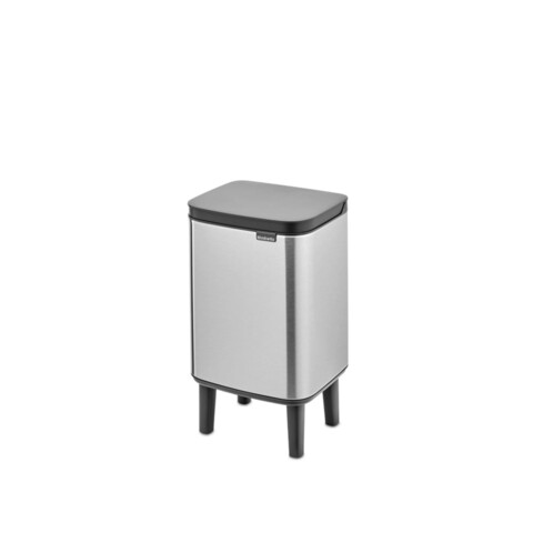 Cos de gunoi, Brabantia, Bo Small, 4 L, 17.2x20x36 cm, otel, argintiu