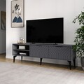 Comoda TV, Odessa, Regina, 160x50x29.6 cm, Antracit