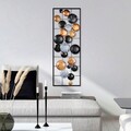 Decoratiune de perete, Camber, Metal, 90 x 32 x 4 cm, Multicolor
