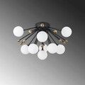 Lustra, Fulgor, 942FLG1320, Metal, Negru