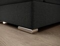 Coltar extensibil dreapta 3 locuri ELTAP, RT-04FL, Siber, 270x186x93 cm, lemn/poliester, gri inchis