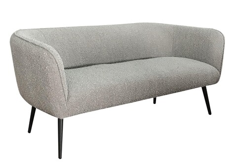 Canapea 2 locuri Avril, Bizzotto, 126 x 70 x 68 cm, otel/poliester Boucle, gri 126 imagine model 2022