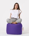 Taburet puf, Square Pouf, Ferndale, 45x45 cm, poliester impermeabil, mov