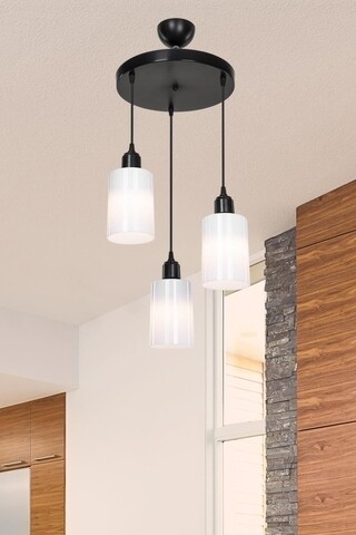 Lustra siyah, asz.1490, squid lighting, 30x68 cm, 20w, negru