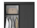 Dulap pentru haine ELTAP, Prescco II, 120x60x220 cm, MDF/ABS, negru