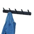 Cuier Holden, iDesign, 5 agatatori, 53.3x6x9, otel, negru mat