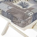 Scaun pliabil, Tropical, 47x60x95 cm, alb