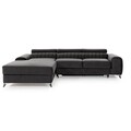 Coltar extensibil stanga 3 locuri ELTAP, LT-45NU, Grayson, 278x205x92 cm, lemn/poliester, mustar