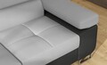 Coltar extensibil stanga 4 locuri, ELTAP, Anton, 272x203x85 cm, lemn/poliester, gri deschis/gri inchis