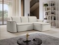 Coltar dreapta 4 locuri ELTAP, Ume, 287x190x88 cm, lemn/poliester, bej/negru