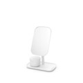 Oglinda cosmetica, Brabantia, White, reglabila la 360 grade, factor marire x 5, 20x12.6x28.3 cm, polipropilena, alb
