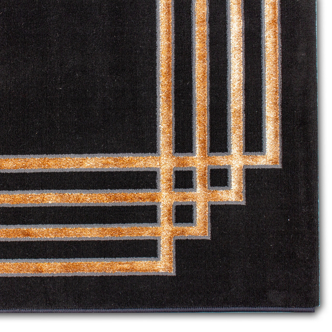 Covor, G6732, 150x230 cm, Poliester, Antracit / Aur - 2 | YEO
