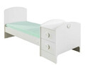 Patut pentru copii Baby Nest, Çilek, Baby Cotton St Convertible Baby Bed (75X160), 164x95x83 cm, Multicolor