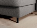 Coltar extensibil dreapta 4 locuri ELTAP, RT-03MAN, Berrto, 306x165x100 cm, lemn/poliester, gri inchis