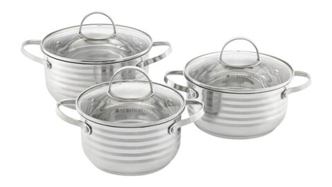 Set oale 6 piese Twin, Ambition, 18/20/24 cm, inox