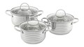 Set oale 6 piese Twin, Ambition, 18/20/24 cm, inox