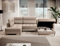Coltar extensibil dreapta 4 locuri ELTAP, RT-20AUB, Berrto, 306x165x100 cm, lemn/poliester, bej inchis