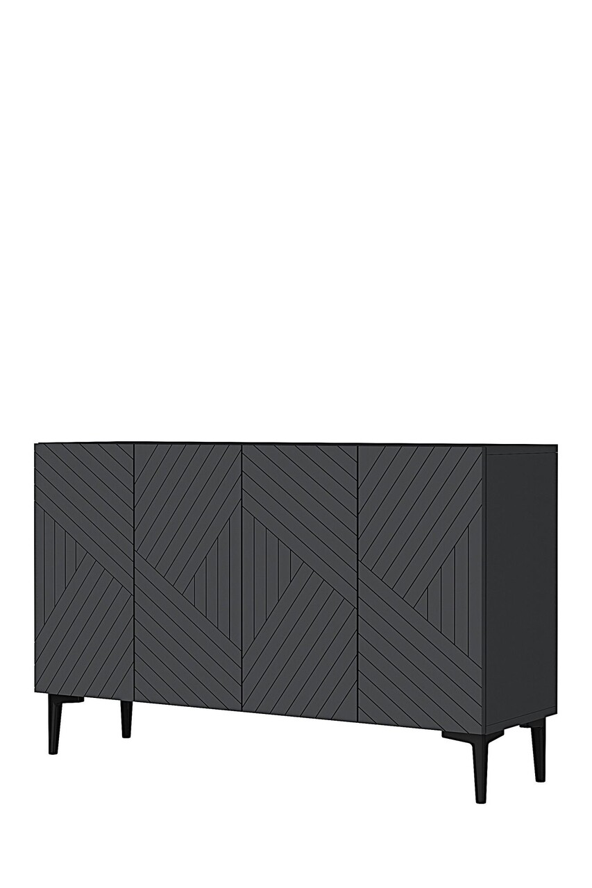 Consola, Hanah Home, Ferro 120, 120x75x32 cm, Antracit - view 5