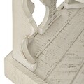 Consola accent, Havalance, L.116 l.44 H.71, lemn de pin/pal, alb antichizat/grej