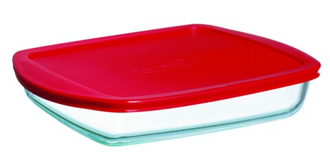 Vas de copt termorezistent cu capac cook store, ocuisine, 1.7 l, sticla
