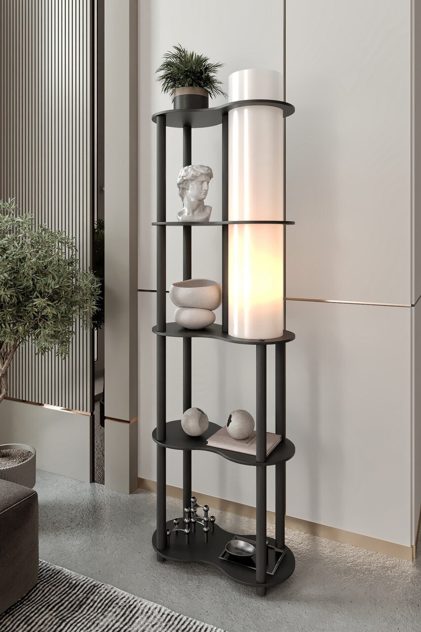Lampadar, L'essentiel Maison, 666PTR1105, Negru - view 2