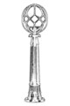 Lampadar de exterior, Avonni, 685AVN1114, Plastic ABS, Negru