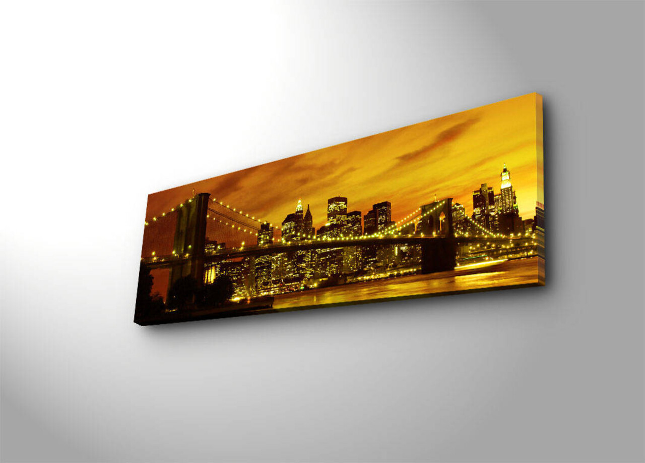 Tablou decorativ cu lumina LED, 3090DACT-3, 30 x 90 cm, Multicolor - view 4