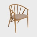 Scaun Calido, Homla, 58x55x78 cm, lemn/poliester, natur