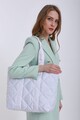 Geanta shopper, Madamra, 21KT12-002 - White, textil, alb
